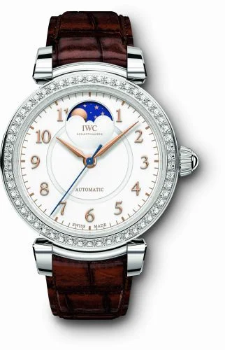 IWC Da Vinci 36 Moonphase Stainless Steel / Diamond / Silver IW4593-07 (IW459307)